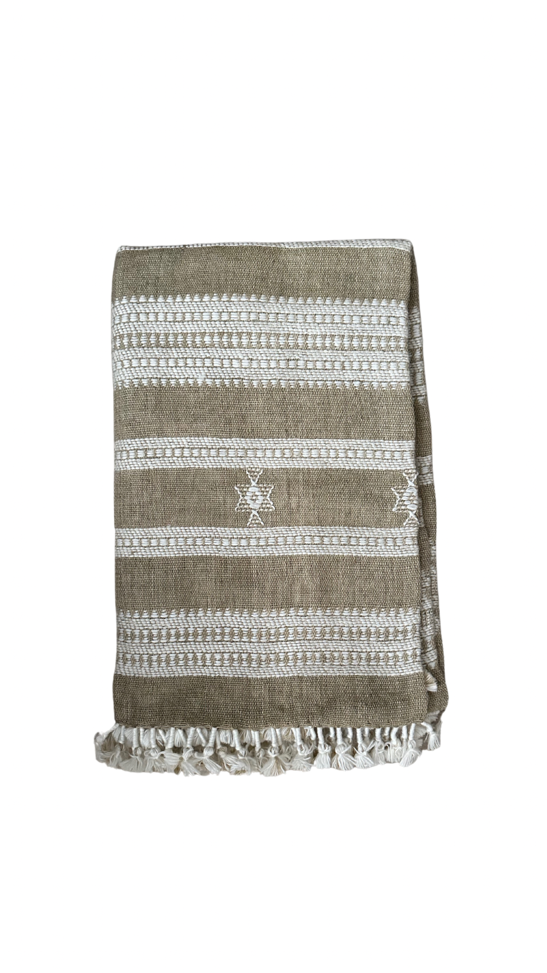 SAND - XL TASSELED THROW